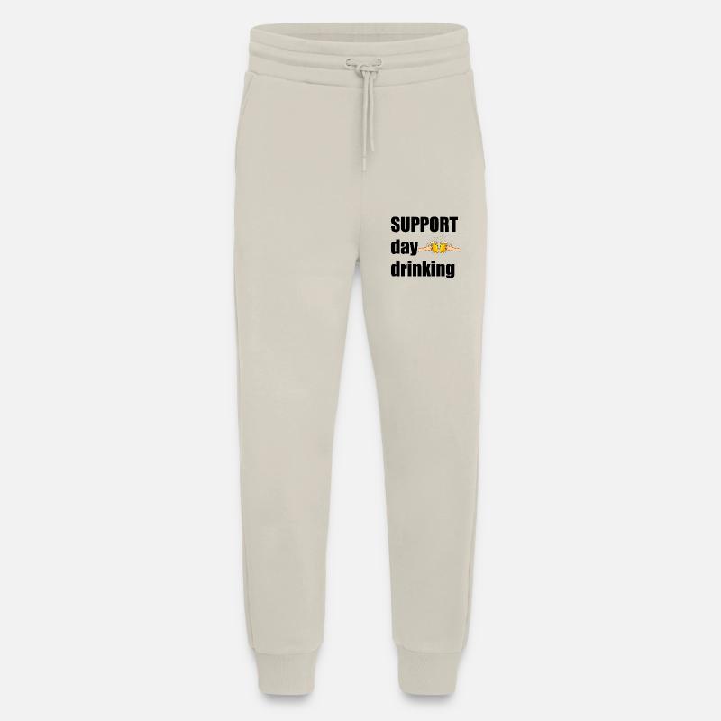 Support day drinking - Jogging Pants - made by SPREAD  - WARM CLAY