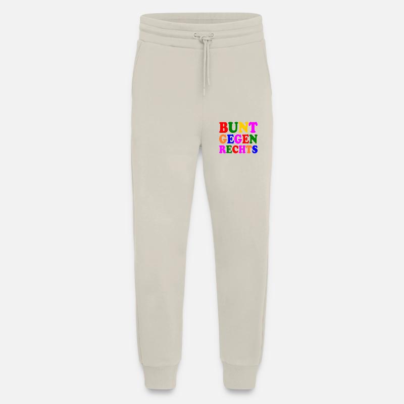 Bunt gegen rechts - Jogginghose - made by SPREAD - WARM CLAY