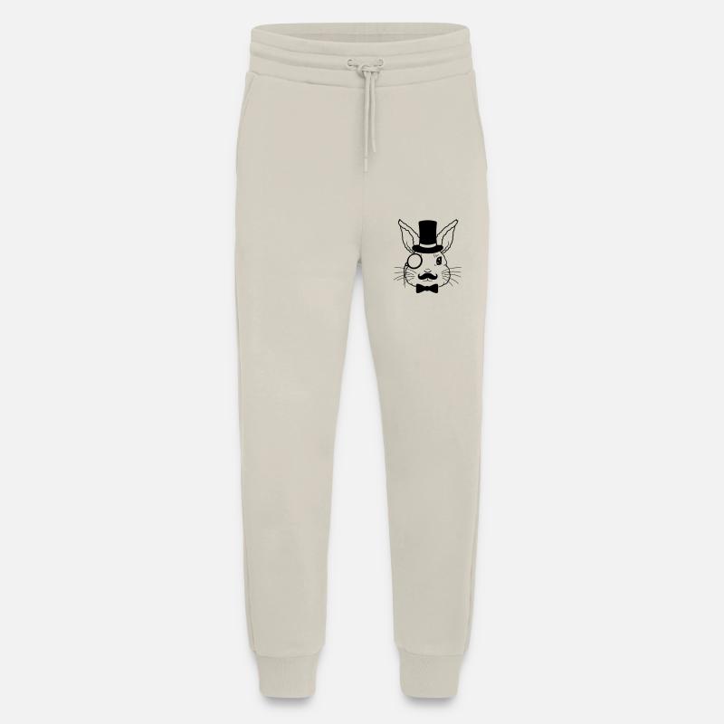 Monokel Zylinder Hase Sir - Jogginghose - made by SPREAD - WARM CLAY