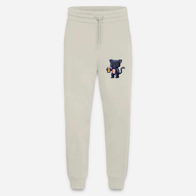 Panther Pixel Bier - Jogginghose - made by SPREAD - WARM CLAY