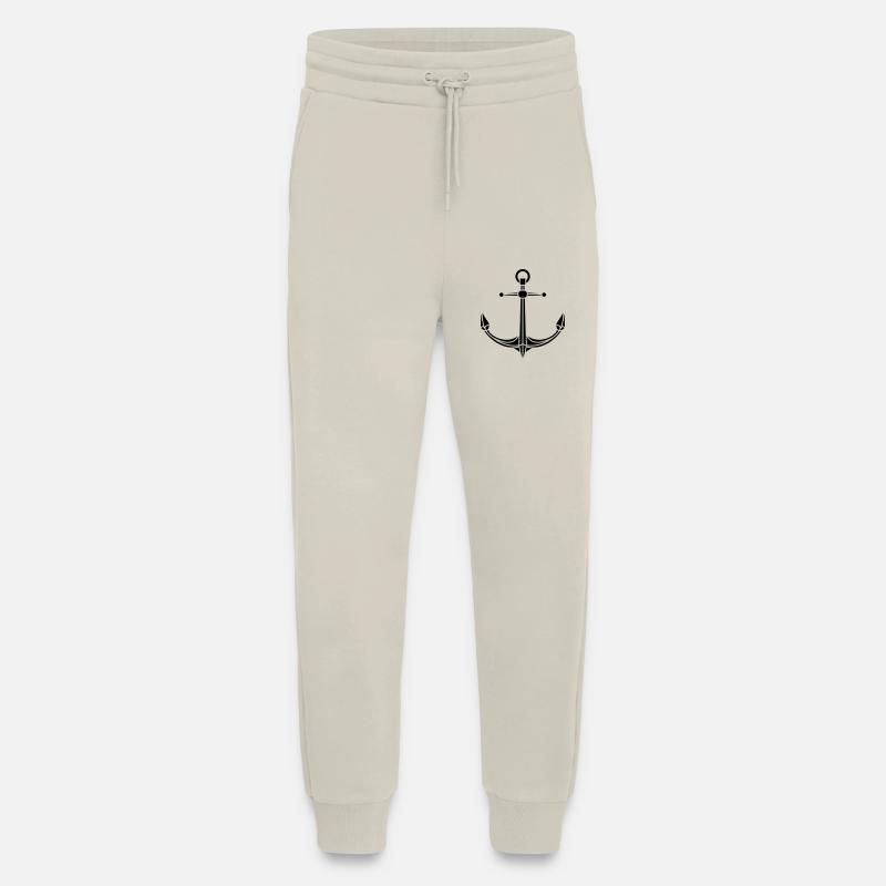 Ancre de logo de conception - Pantalon de jogging bio décontracté fabriqué en UE - WARM CLAY