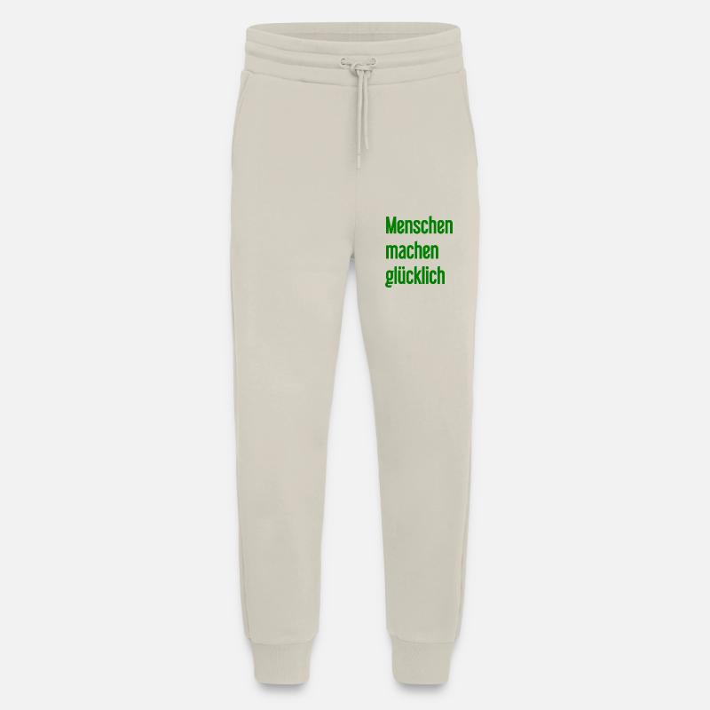 Menschen machen glücklich – Positives Statement - Jogginghose - made by SPREAD - WARM CLAY