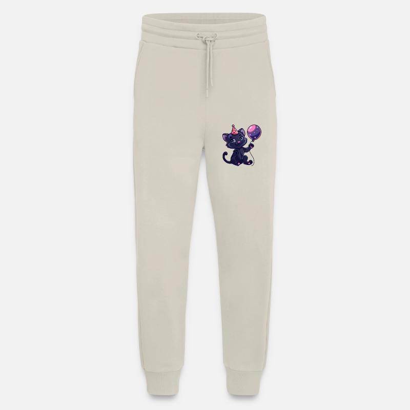 Bébé d’anniversaire de panthère - Pantalon de jogging bio décontracté fabriqué en UE - WARM CLAY