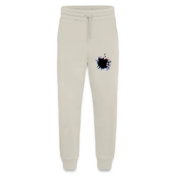 Des taches blob 3D - Pantalon de jogging bio décontracté fabriqué en UE - WARM CLAY - Devant