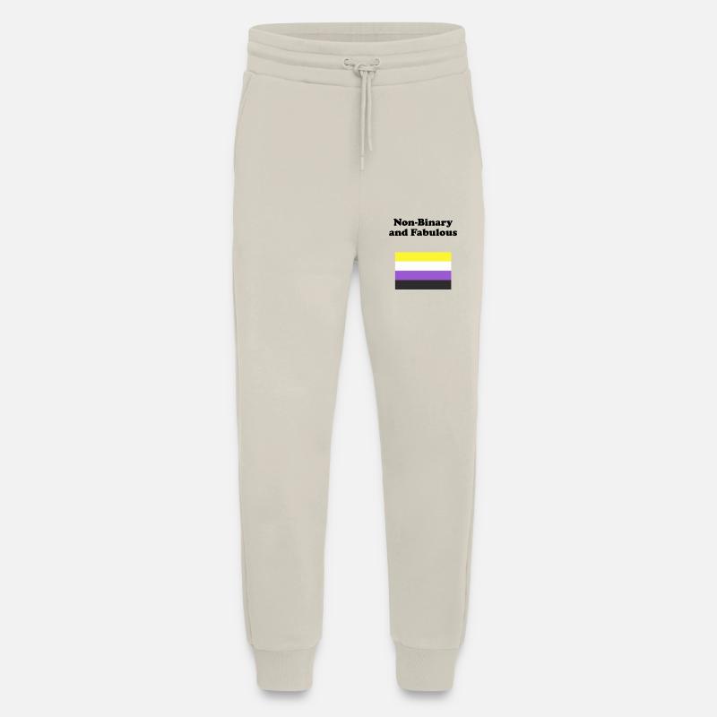 Non Binary and Fabulous - Jogging Pants - made by SPREAD  - WARM CLAY