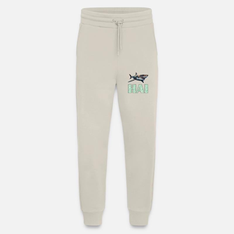 Great white shark - Jogging Pants - made by SPREAD  - WARM CLAY
