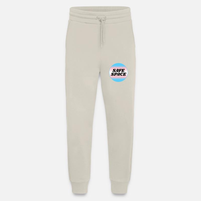 TRANS safe space - transgender pride - Jogging Pants - made by SPREAD - WARM CLAY
