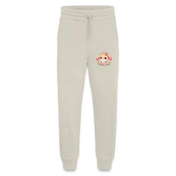 lapin 7 - Pantalon de jogging bio décontracté fabriqué en UE - WARM CLAY - Devant
