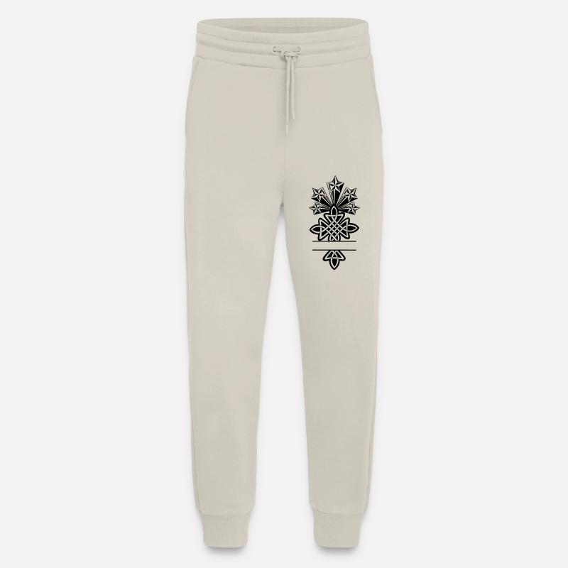 Celtic cross monogram five stars - Jogging Pants - made by SPREAD  - WARM CLAY