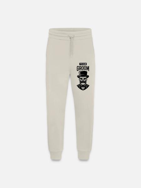 Team Groom Skeleton - Pantalon de jogging bio décontracté fabriqué en UE - WARM CLAY