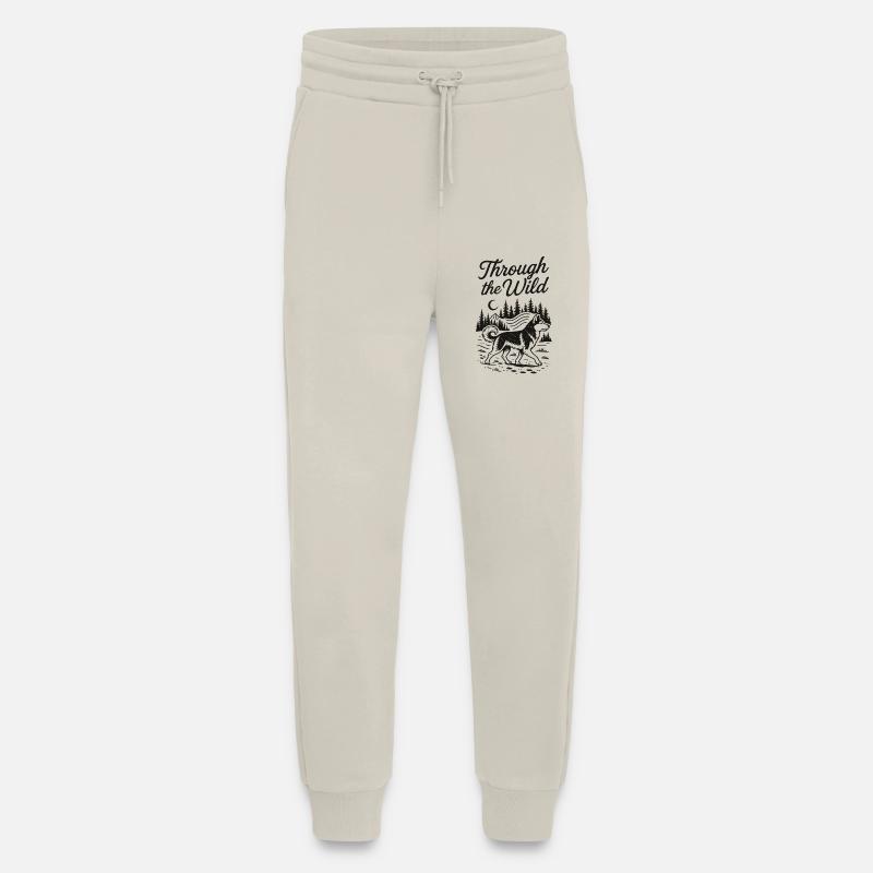 Husky durch die Wildness - Jogginghose - made by SPREAD - WARM CLAY