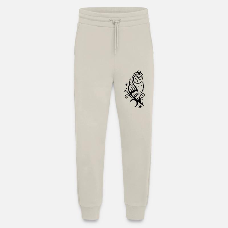 Eule Schneeeule Tattoo - Jogginghose - made by SPREAD - WARM CLAY