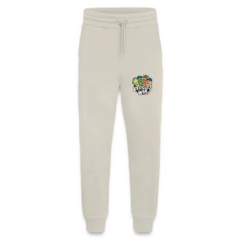 Durabilité Les drôles de légumes sont heureux pour les légumes - Pantalon de jogging bio décontracté fabriqué en UE - WARM CLAY - Devant