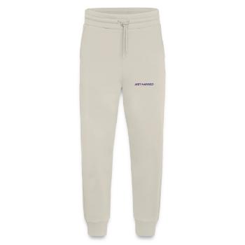 JUST MARRIED. EVJF. LOVE. SAINT VALENTIN. COUPLE. - Pantalon de jogging bio décontracté fabriqué en UE - WARM CLAY - Devant
