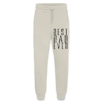 fissures cool text dad best ever amour papa b - Pantalon de jogging bio décontracté fabriqué en UE - WARM CLAY - Devant
