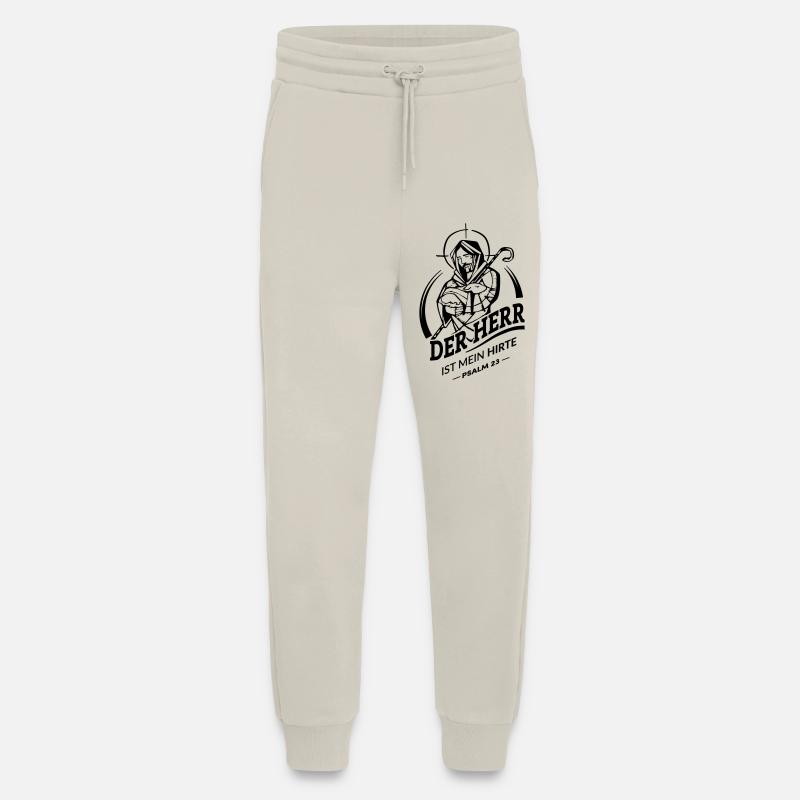 Le Seigneur est mon berger - Pantalon de jogging bio décontracté fabriqué en UE - WARM CLAY