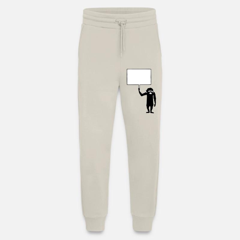 Ape Your Statement * Personalized saying - Jogging Pants - made by SPREAD  - WARM CLAY