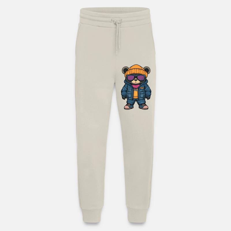 Bear Winter Comic - Jogging Pants - made by SPREAD  - WARM CLAY