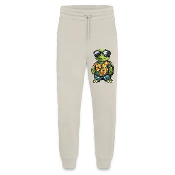 Turtle Comic Funny Summer - Jogging Pants - made by SPREAD  - WARM CLAY - Front