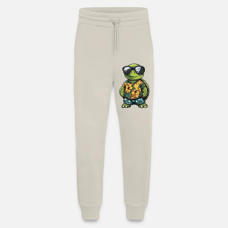 Tortue BD Drôle d’été - Pantalon de jogging bio décontracté fabriqué en UE - WARM CLAY