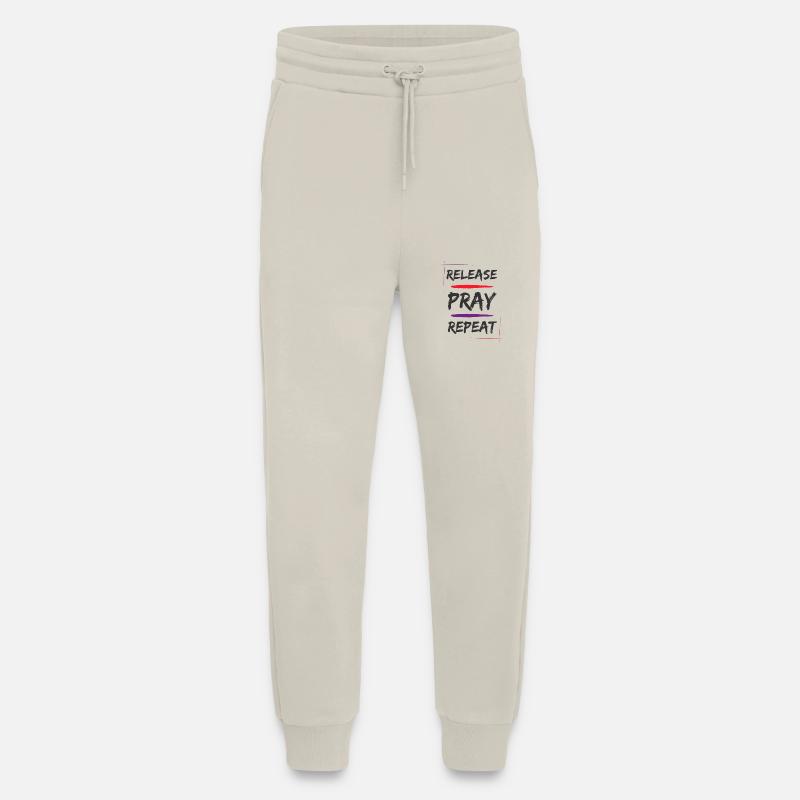 Release Pray Repeat - Jogging Pants - made by SPREAD  - WARM CLAY