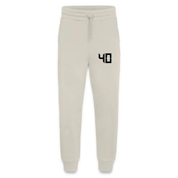 40 YEARS. 40th ANNIVERSARY. BIRTHDAY 40 YEARS. 40 - Jogging Pants - made by SPREAD  - WARM CLAY - Front