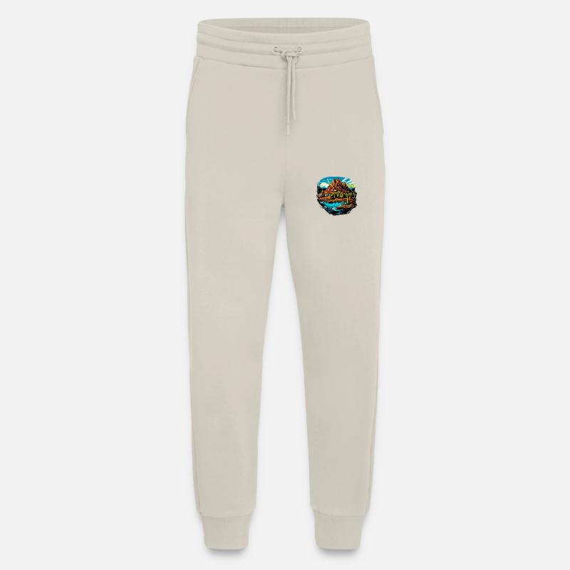 Landscape - Illustration - Jogging Pants - made by SPREAD  - WARM CLAY