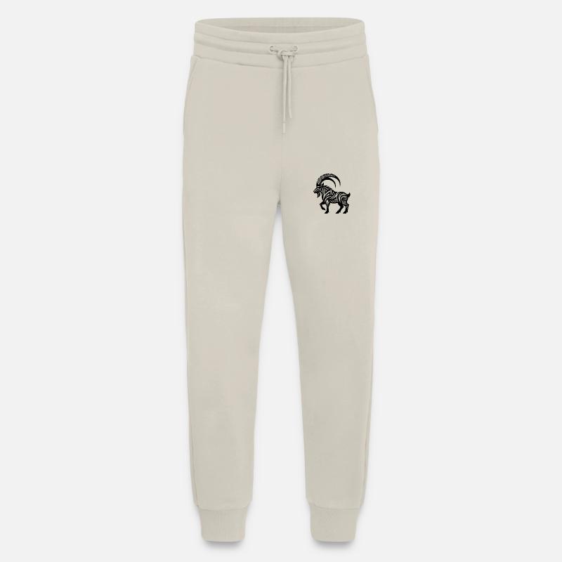 Steinbock Tattoo Style - Jogginghose - made by SPREAD - WARM CLAY