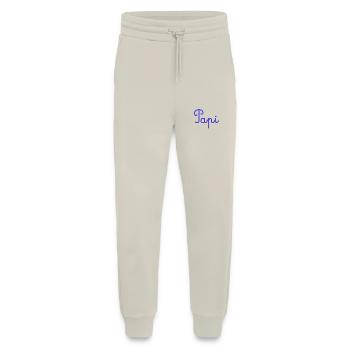 PAPY. FÊTE DES PÈRES. BONNE FÊTE PAPY. JE T'AIME. - Pantalon de jogging bio décontracté fabriqué en UE - WARM CLAY - Devant