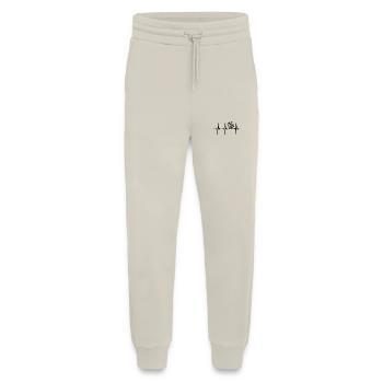 Battement de cœur pour les petits écureuils mignons - Pantalon de jogging bio décontracté fabriqué en UE - WARM CLAY - Devant
