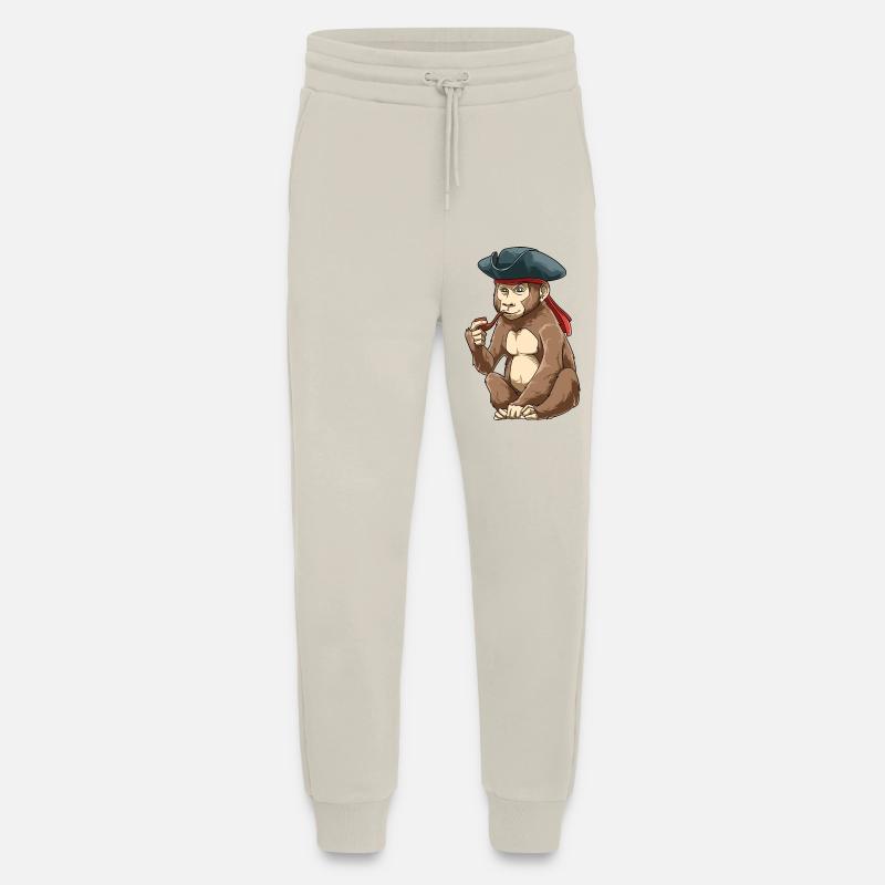 Funny Pirate Monkey Caribbean - Jogging Pants - made by SPREAD  - WARM CLAY