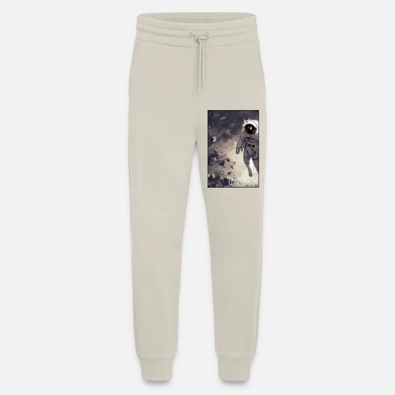 Technologie de science-fiction Astronaut Future - Pantalon de jogging bio décontracté fabriqué en UE - WARM CLAY