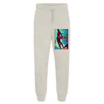 Surfer girl girl woman surfboard waves sea - Jogging Pants - made by SPREAD  - WARM CLAY - Front