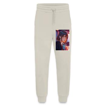 "Anime Girl Design – Aesthetic Manga Motif for - Jogging Pants - made by SPREAD  - WARM CLAY - Front