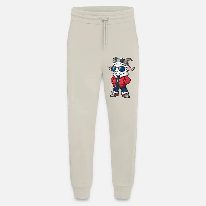 Mountain Goat Winter Comic - Jogging Pants - made by SPREAD  - WARM CLAY