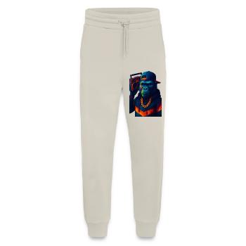 WPAP Style Animals - Gorilla Hip Hop Outfit Boombox - Jogging Pants - made by SPREAD  - WARM CLAY - Front