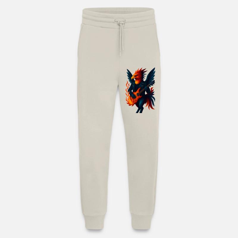 WPAP Style Animals - Phoenix Guitarist - Jogging Pants - made by SPREAD  - WARM CLAY
