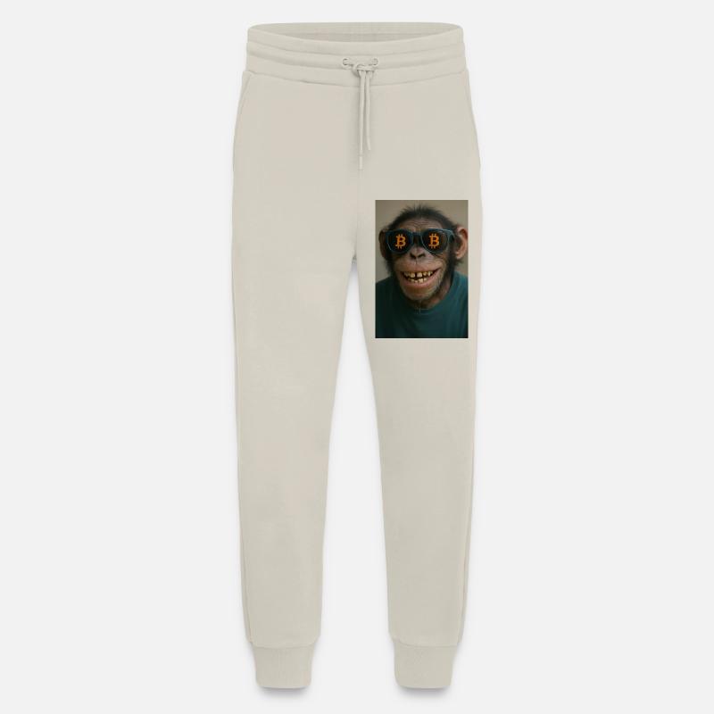 Bitcoin meets Monkey Joe - Jogging Pants - made by SPREAD  - WARM CLAY