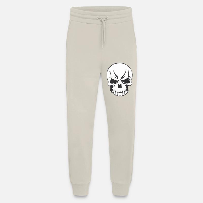 SKULL COMIC STYLE - Jogging Pants - made by SPREAD  - WARM CLAY