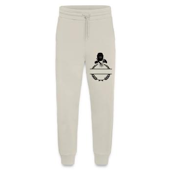 Welder logo transparent with laurel wreath - Jogging Pants - made by SPREAD  - WARM CLAY - Front