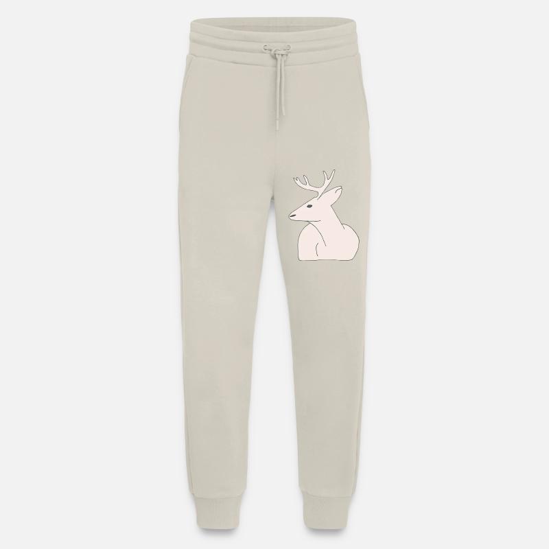 Minimalist Rentier Illustration - Jogginghose - made by SPREAD - WARM CLAY