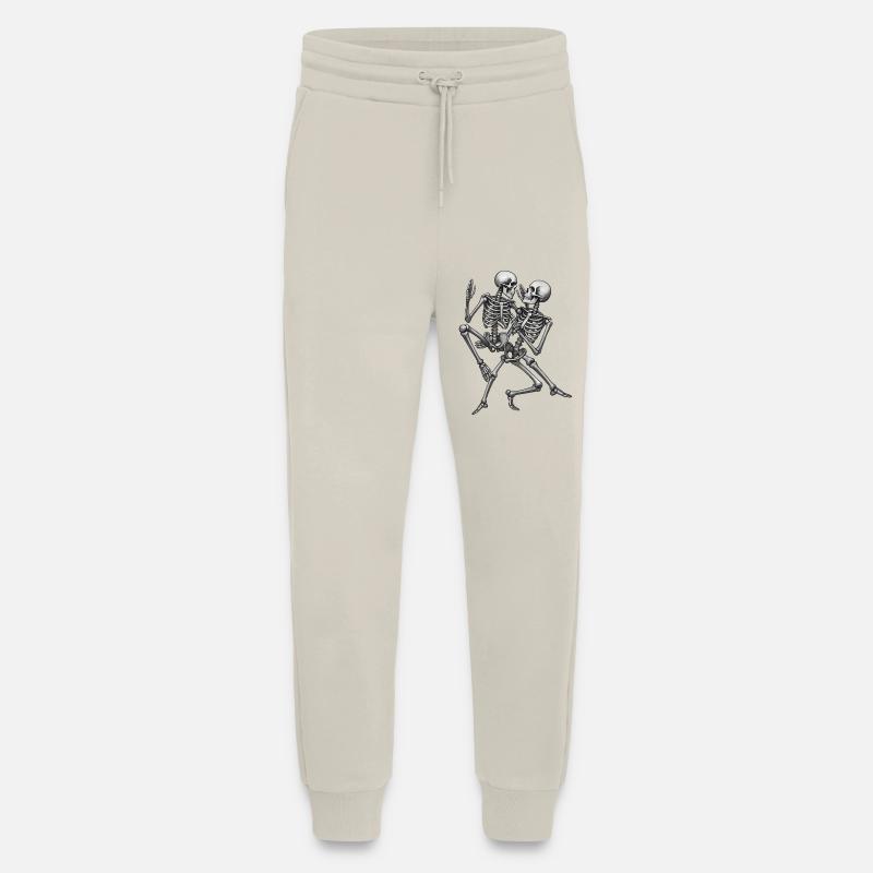 SKELETONS DANCER #3 - black & white - Jogging Pants - made by SPREAD  - WARM CLAY
