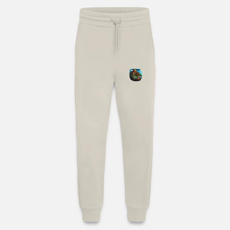 Landscape - Illustration - Jogging Pants - made by SPREAD  - WARM CLAY
