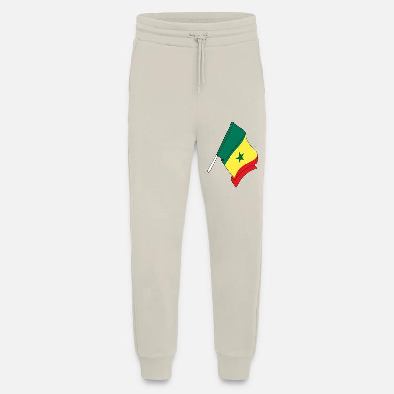 Flagge von Senegal - Jogginghose - made by SPREAD - WARM CLAY