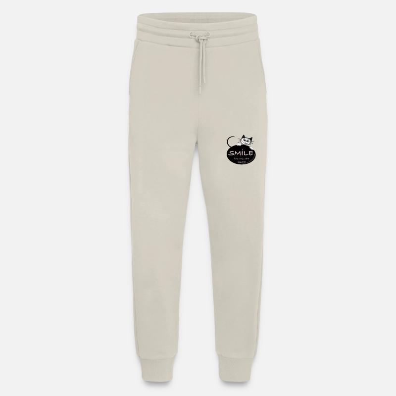 Bubble Happy The Cat SMILE - Jogging Pants - made by SPREAD  - WARM CLAY