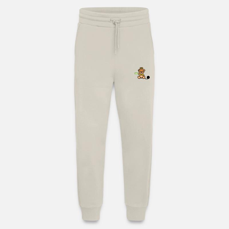 Pixel Bear Prisoner - Jogging Pants - made by SPREAD  - WARM CLAY