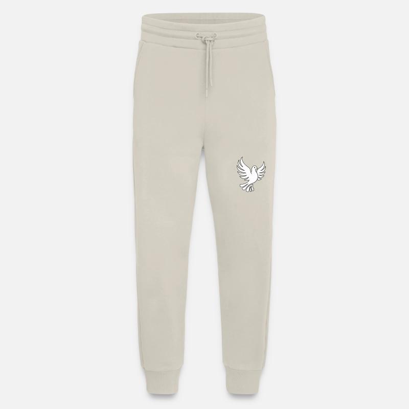Einfaches Tauben Design - Jogginghose - made by SPREAD - WARM CLAY