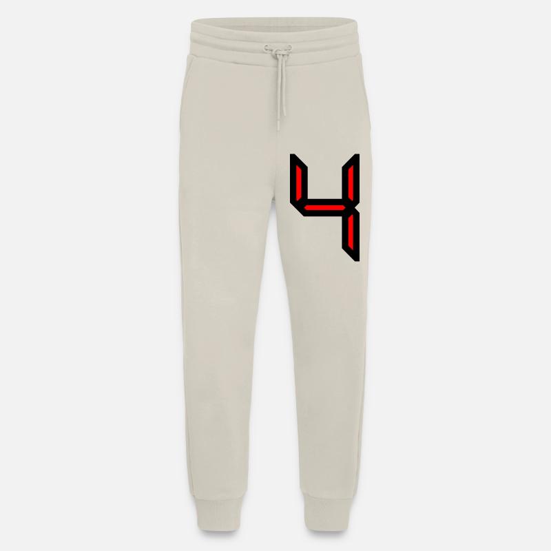 4,4 ANS,4e ANNIVERSAIRE,ANNIVERSAIRE 4 ANS,4 - Pantalon de jogging bio décontracté fabriqué en UE - WARM CLAY