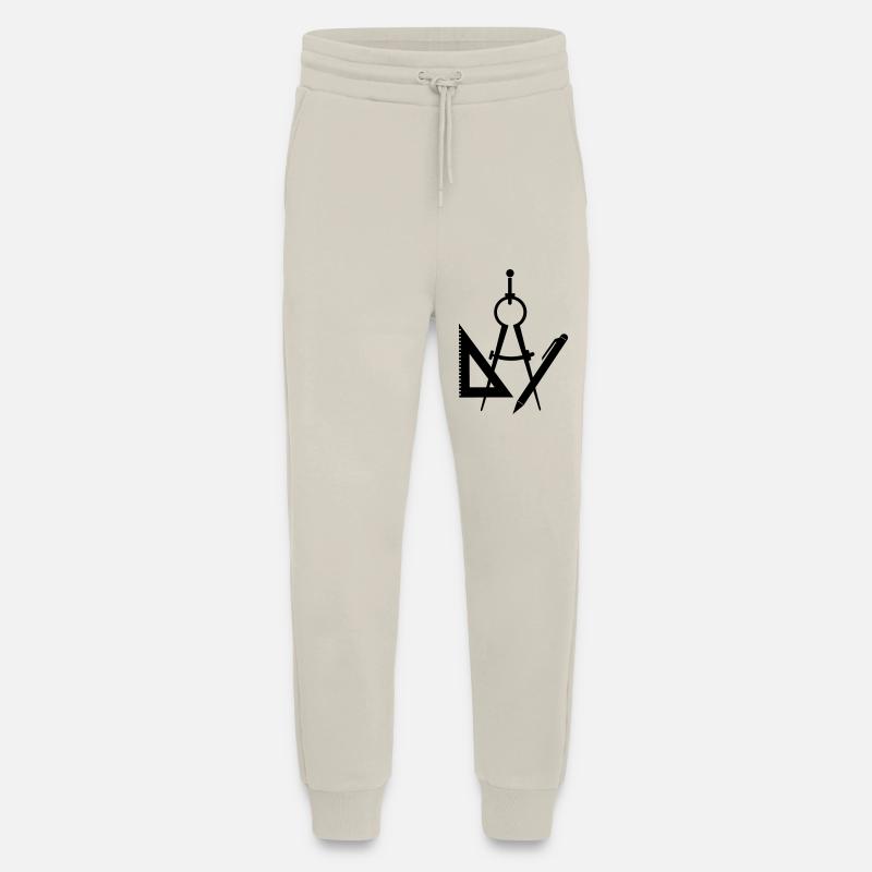 Logo de passeur d’architecte d’outils - Pantalon de jogging bio décontracté fabriqué en UE - WARM CLAY