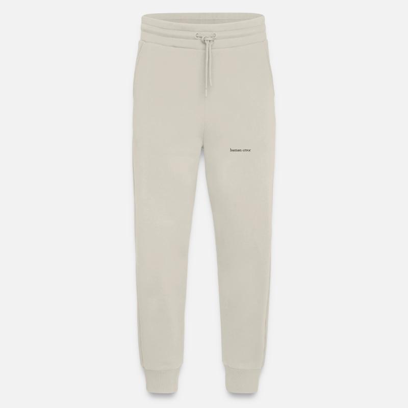 human error – minimalist statement - Jogginghose - made by SPREAD - WARM CLAY